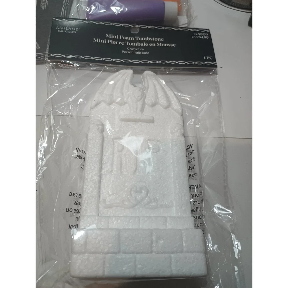 Huge Halloween Craft Supplies Lot Stamps Dies Wired Ribbon Canvas Paper Pads NEW